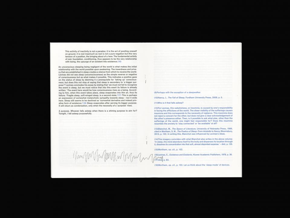 double spread with text